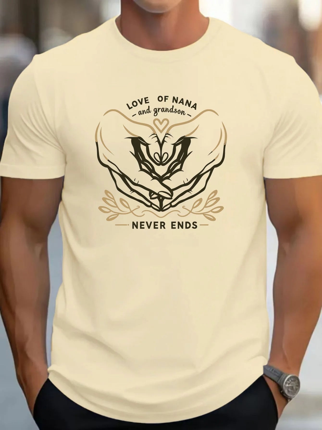 Fashion Print Cotton short-sleeved T-shirt American fashion