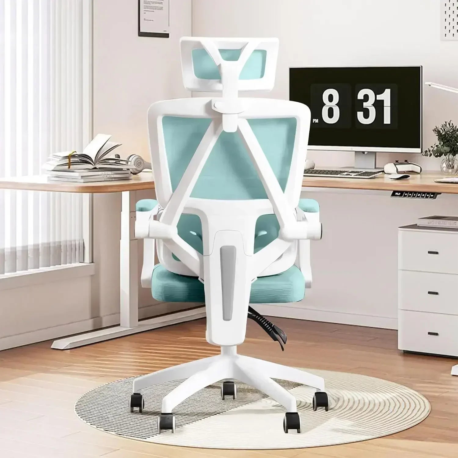 Ergonomic Home Office Chair Work Chairs with Wheels