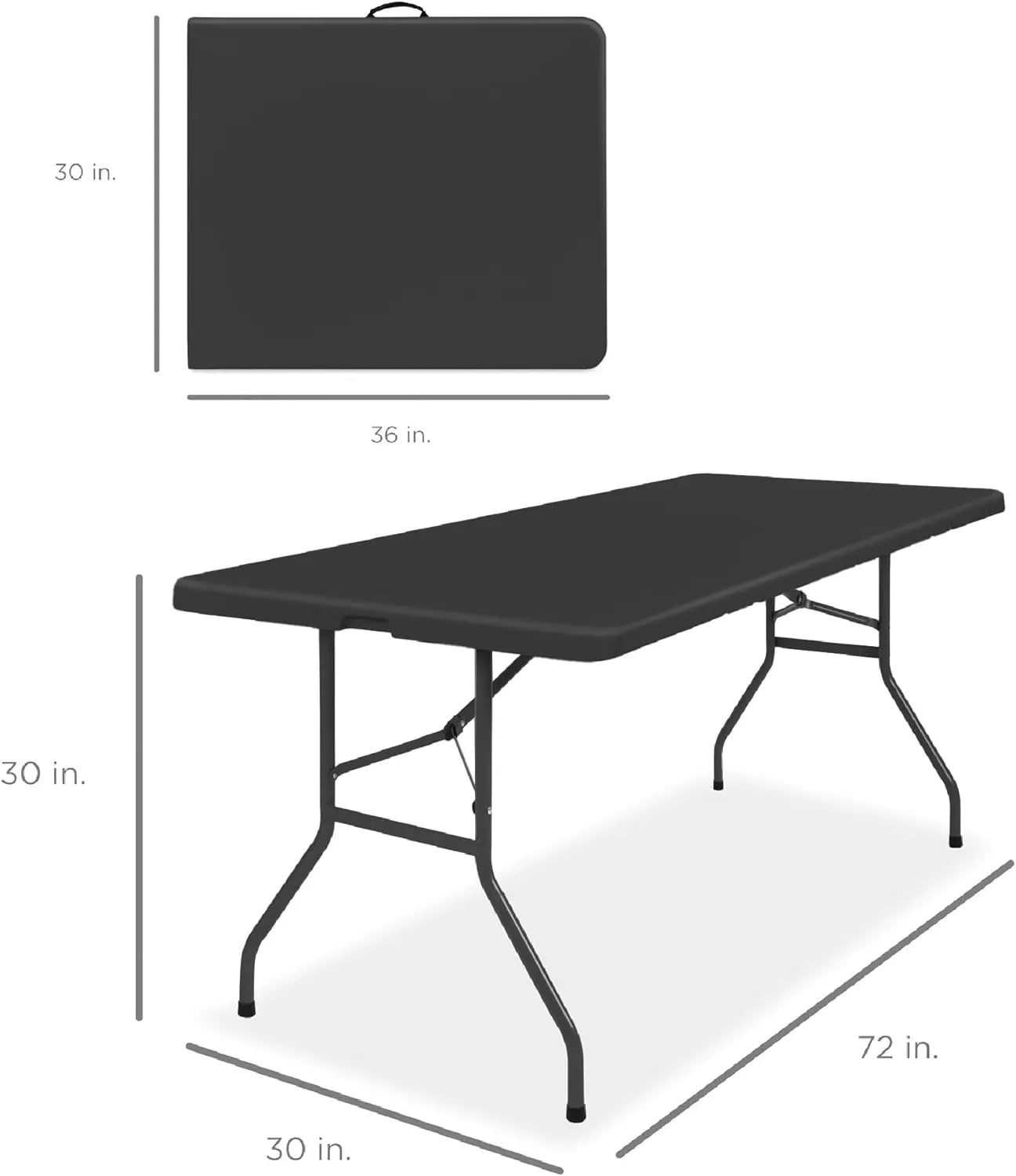 6ft Plastic Folding Table