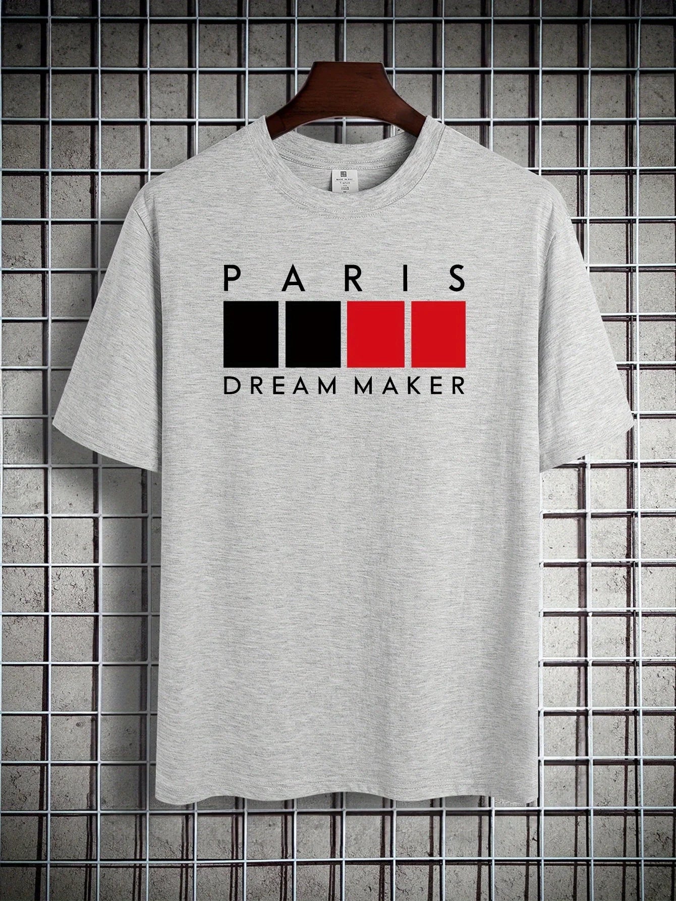 Fashion Print Cotton short-sleeved T-shirt American fashion