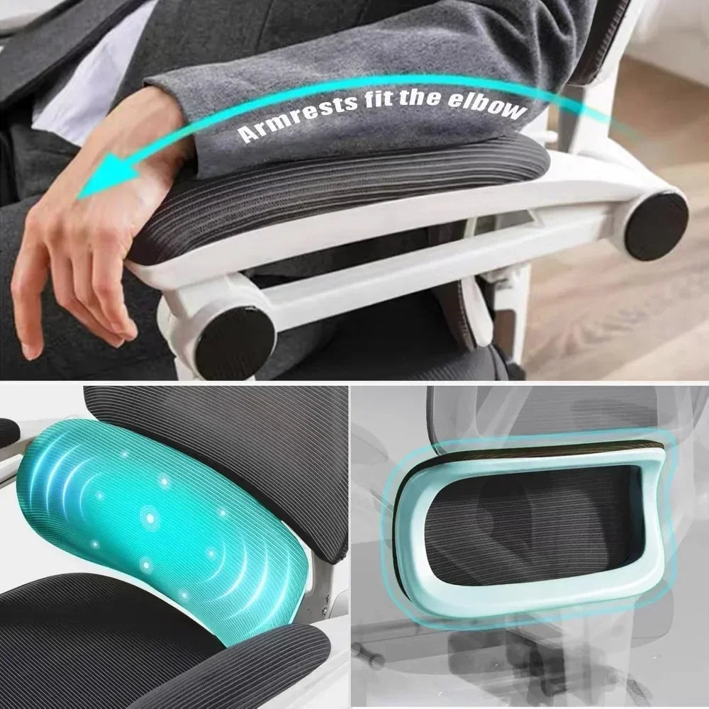 Ergonomic Home Office Chair Work Chairs with Wheels